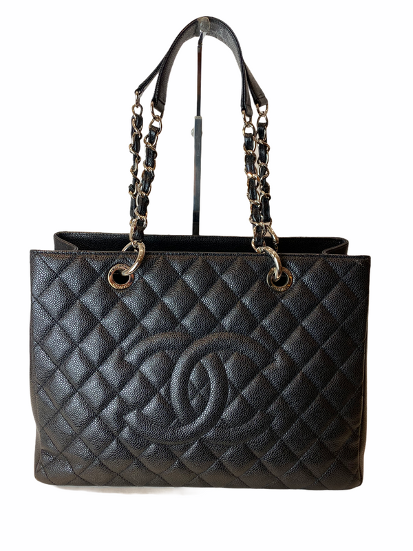 Chanel Black Caviar Leather “GST” with Silvertone Hardware - As Seen on Instagram 28/02/21