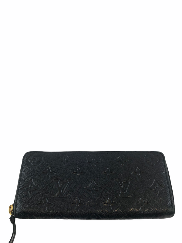 Louis Vuitton Black Empriente Monogram Leather CLÉMENCE Wallet