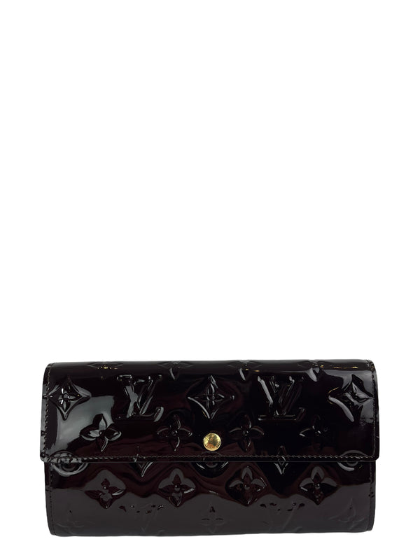 Louis Vuitton Purple Vernis Leather Wallet
