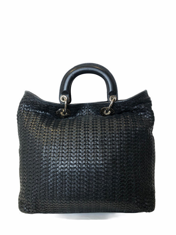 Christian Dior Black Woven Leather Tote - As Seen On Instagram 06/12/20