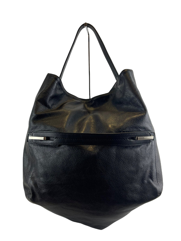 Pauric Sweeney Black Leather Maxi Bag