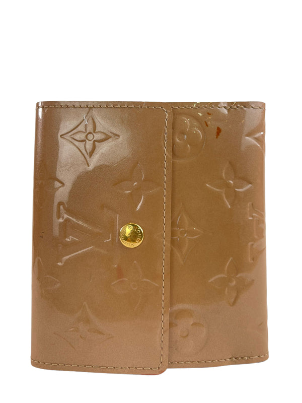 Louis Vuitton Cream Vernis Leather Wallet