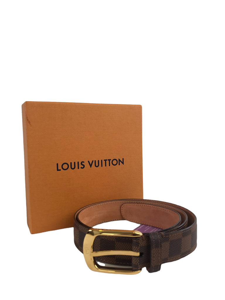 Louis Vuitton Damier Ceinture Ellipse 30 mm Belt Louis Vuitton Ellipse Belt Damier Ebene – Luxe.It.Fwd main image 4