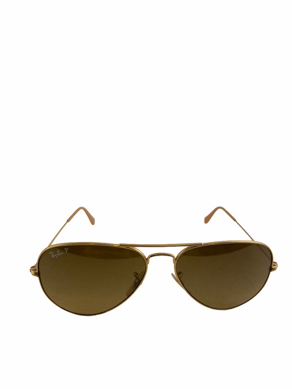 RayBans Goldtone Aviator Sunglasses