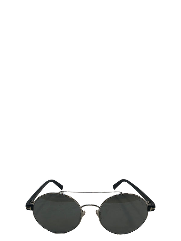 Tom Ford Silvertone Circular Sunglasses