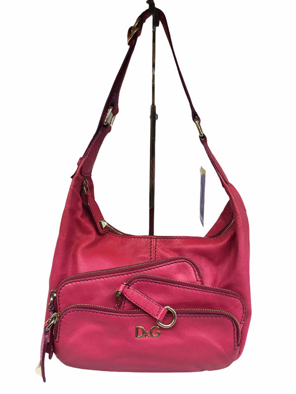 Dolce & Gabbana Pink Leather Handbag - as-is, see description
