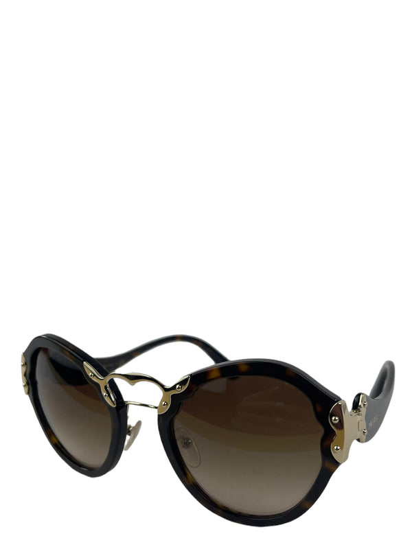 Prada Brown Tortoise Shell Sunglasses