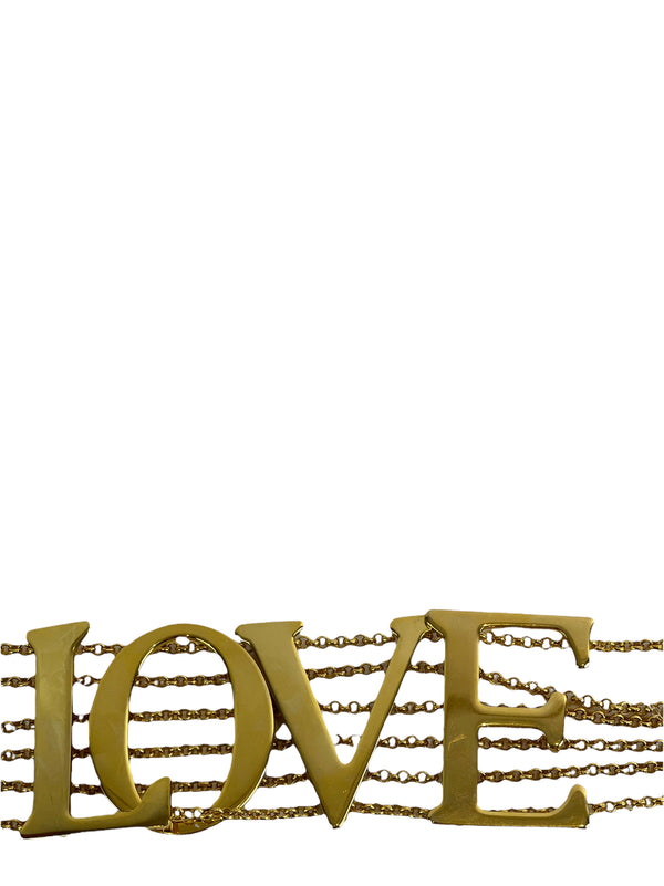 Dolce & Gabbana Goldtone "Love" Necklace/Choker
