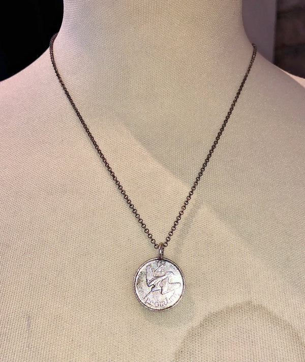 Chupi Silver "Farthing" Coin Necklace