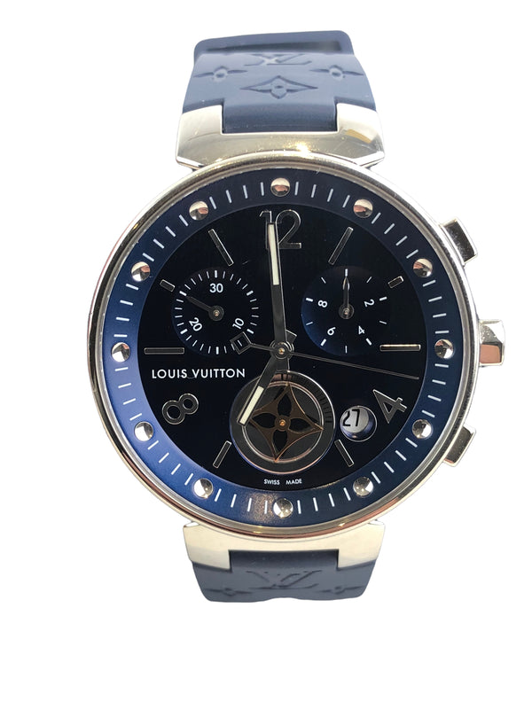Louis Vuitton Navy ‘Tambour Moon Star’ Watch