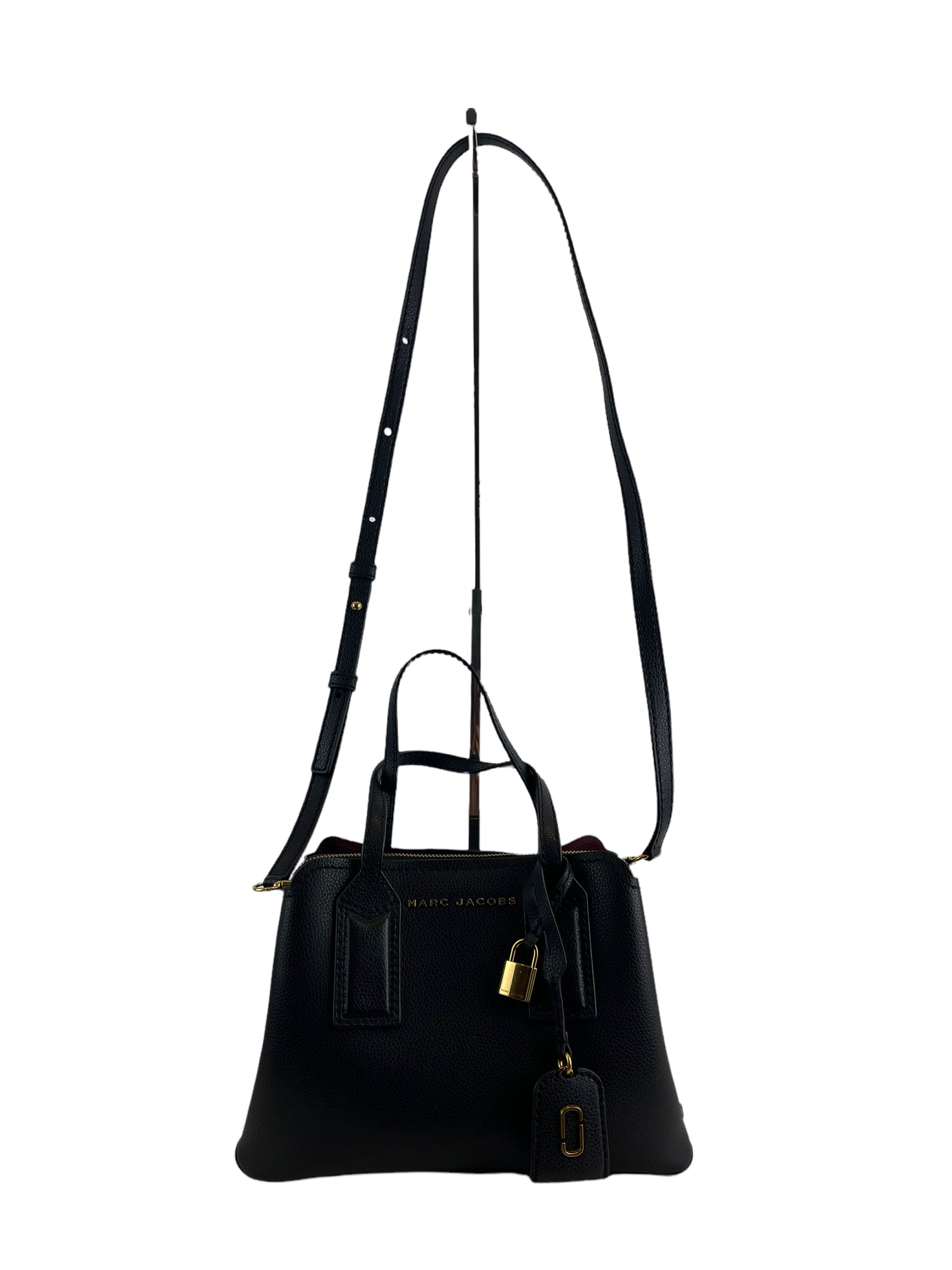 Leather Tote Editor Bag Marc Jacobs Marc Jacobs Black Textured