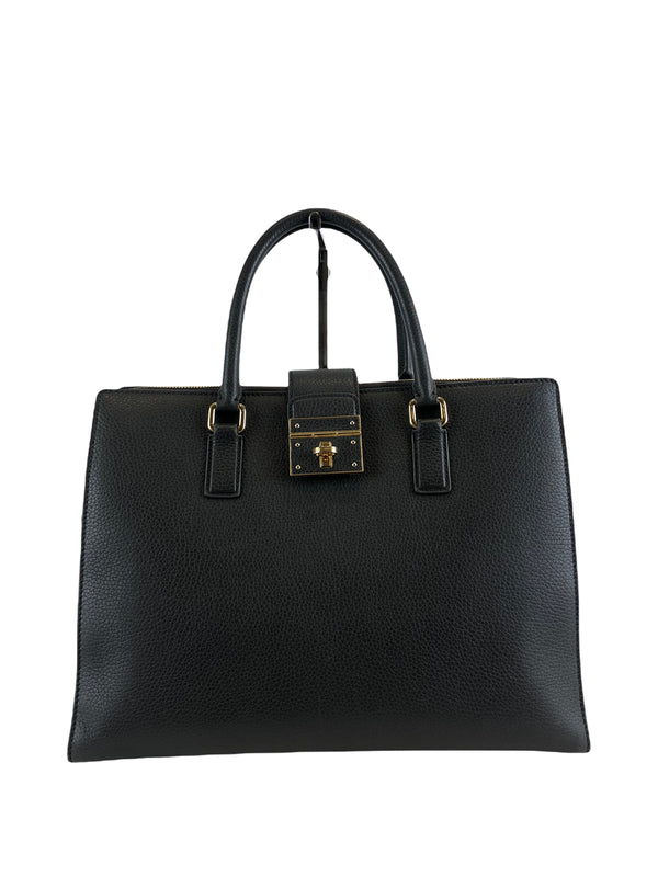 Dolce & Gabbana Grey Leather Handbag