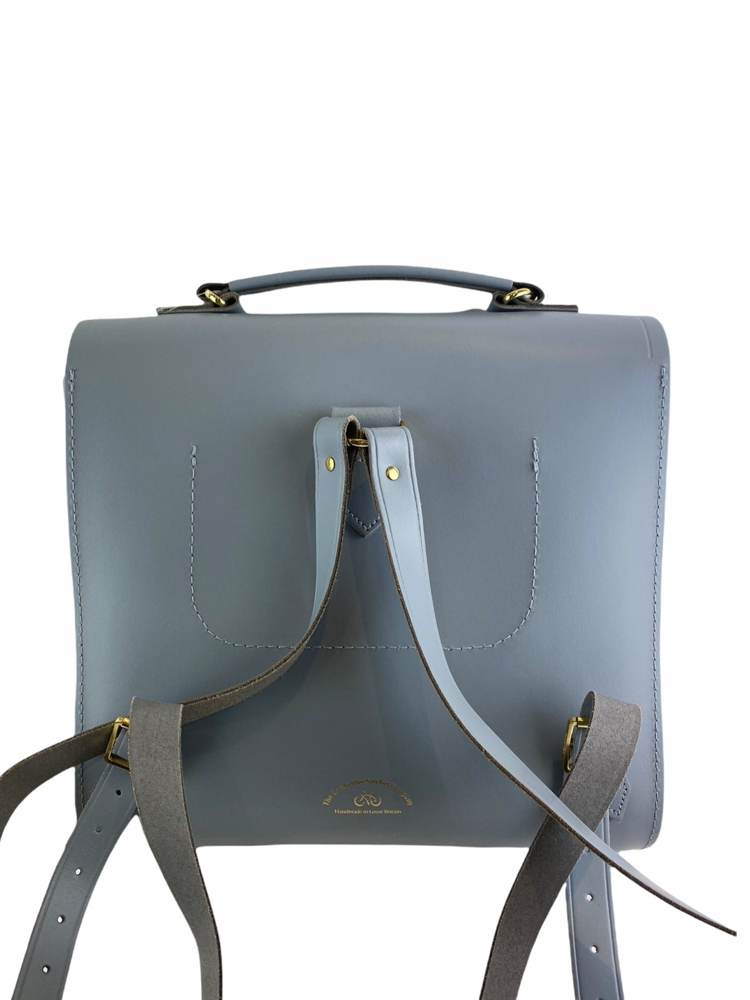 cambridge leather satchel backpack Cambridge Satchel Co Baby Blue Leather Satchel Backpack – Siopaella Designer Exchange