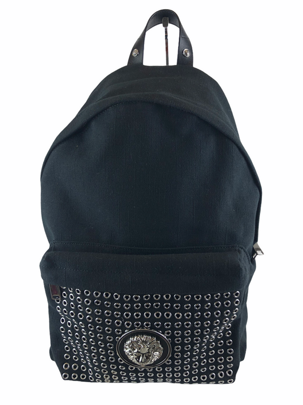 Versus Versace Black Canvas Backpack - As seen on instagram 17/03/21