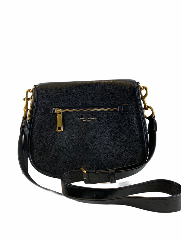 Marc Jacobs Large Black Leather Recruit Crossbody - As Seen on Instagram 28/04/21