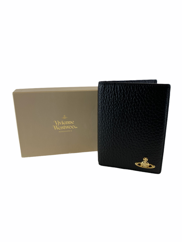 Vivienne Westwood Black Leather Passport Cover - As seen on Instagram 03/02/21