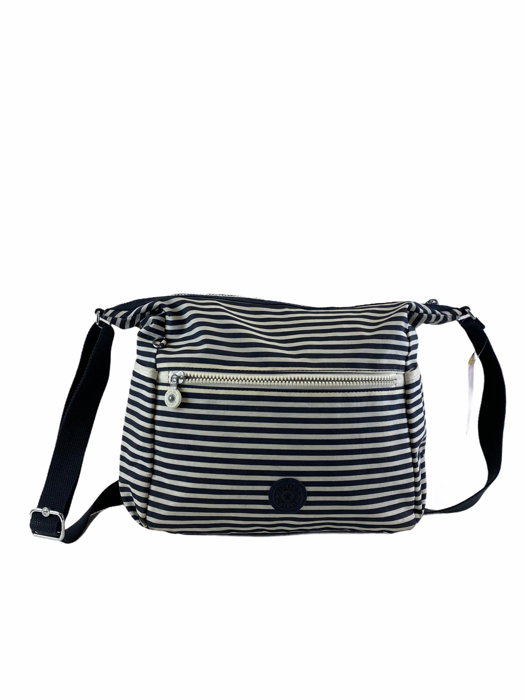 Kipling Striped Canvas Handbag – Siopaella Designer Exchange
