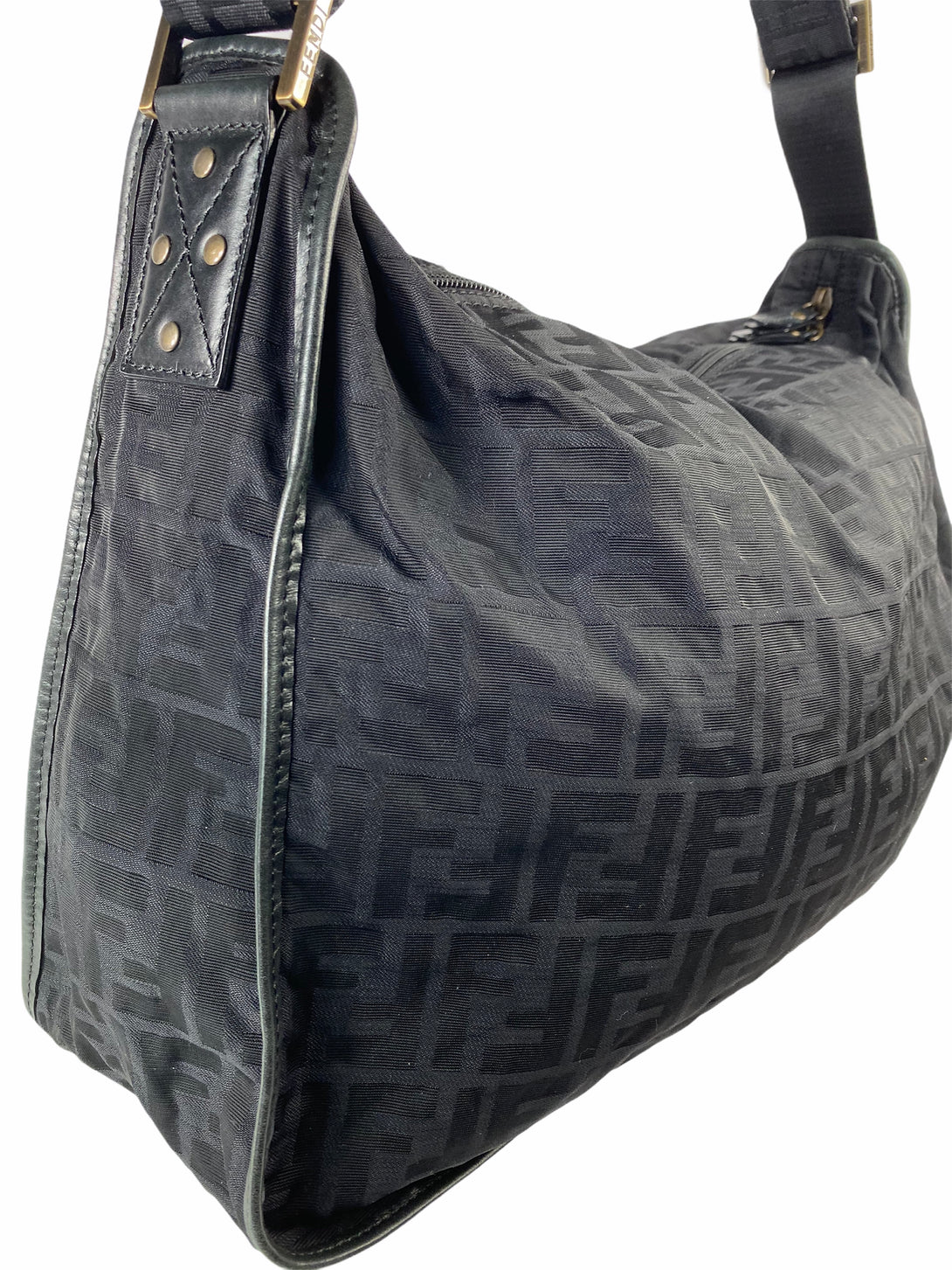 Fendi Black Monogram Canvas Messenger Bag - As Seen On Instagram 06/09/2020 - Siopaella Designer Exchange
