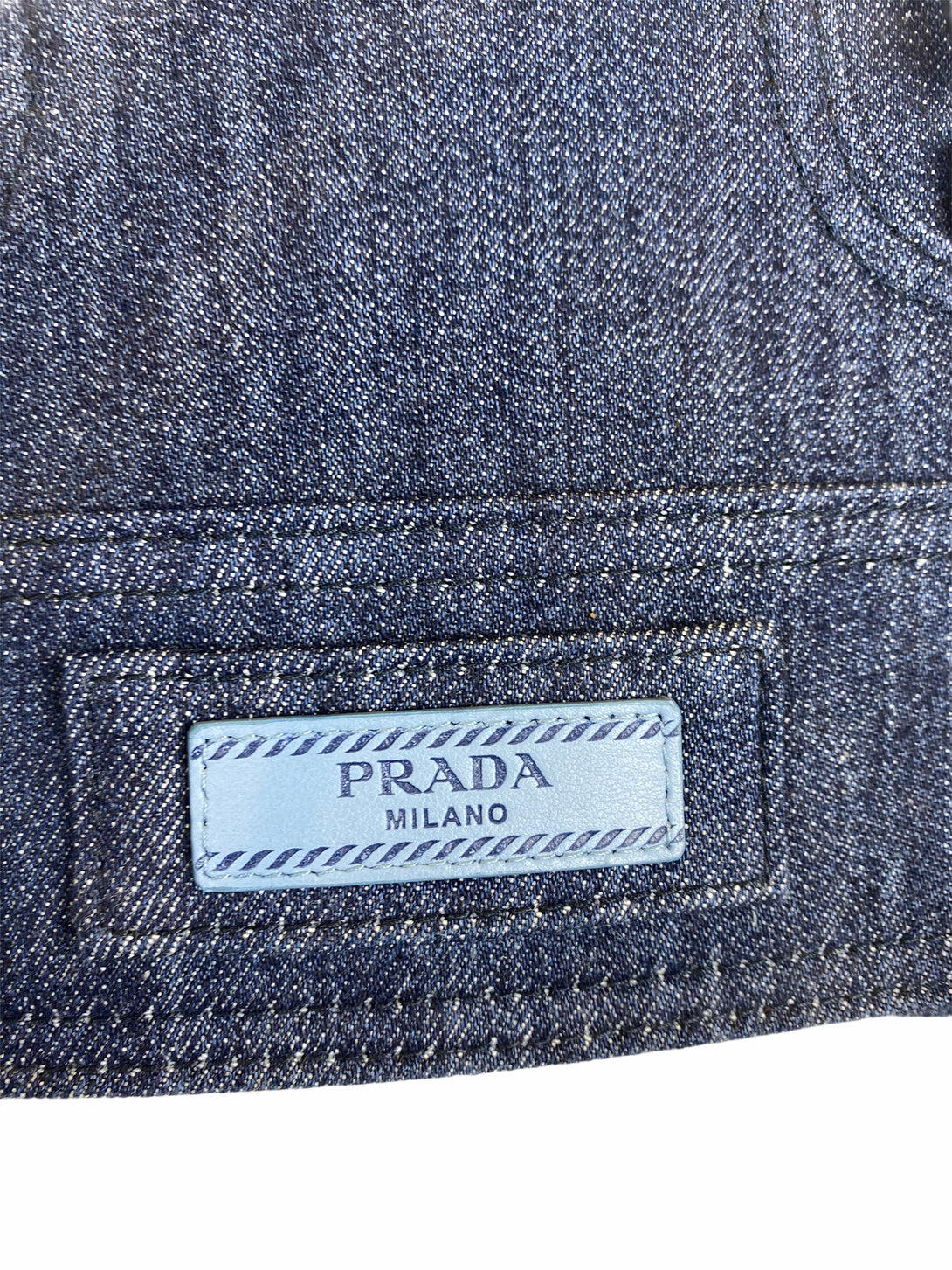 Prada Leather & Denim Shoulder Bag - As Seen On Instagram 09/09/2020 - Siopaella Designer Exchange