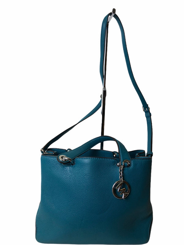 Michael Kors Turquoise Leather Crossbody - As seen on Instagram 17/01/21