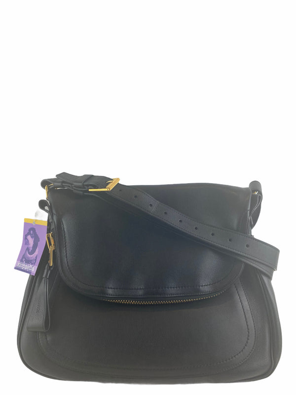 Tom Ford Black Leather “Jennifer Shoulder NM” Bag
