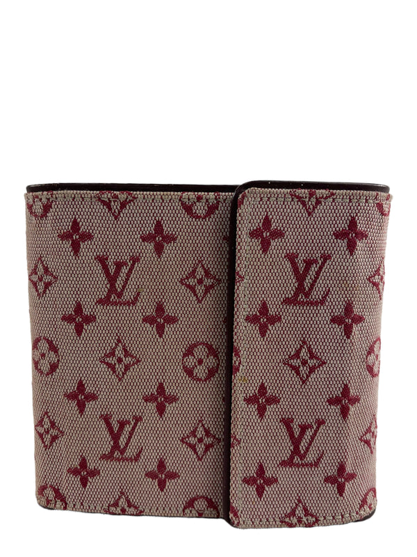 Louis Vuitton Wine Monogram Fabric Wallet