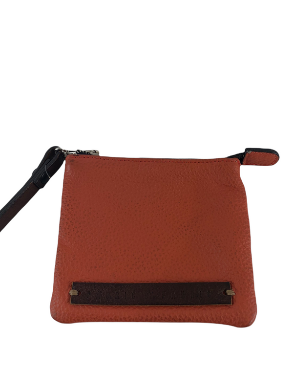 Pauric by Pauric Orange Leather Wallet
