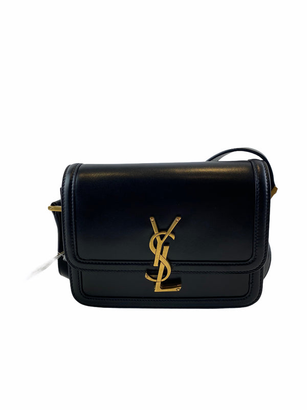 Saint Laurent Black Leather Shoulder Bag