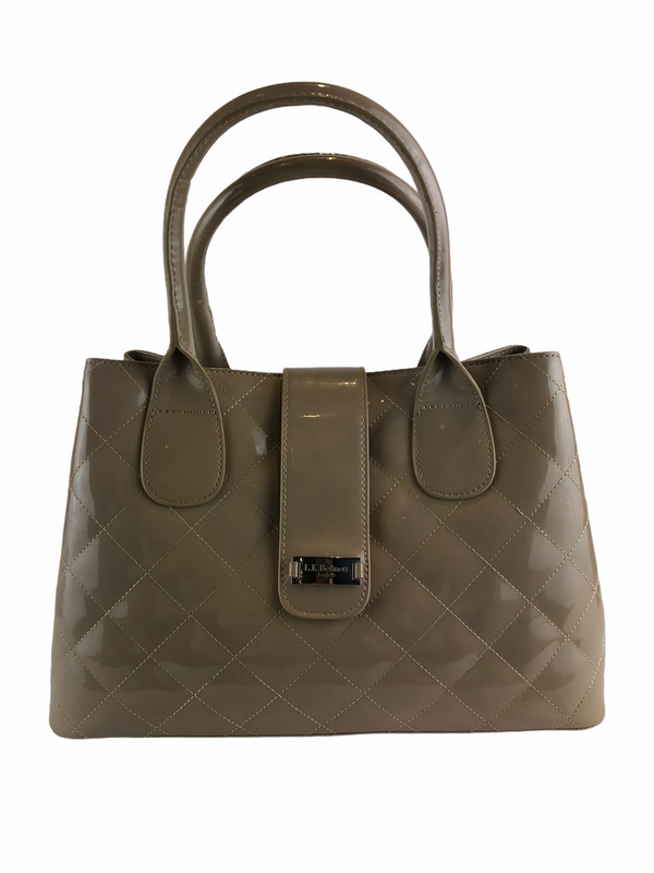 LK Bennett Taupe Quilted Leather Tote - As seen on Instagram 17/03/21