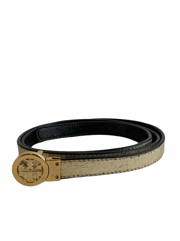 Tory Burch Reversible Black/Gold Belt - 38" waist - as seen on Instagram 11/04/21