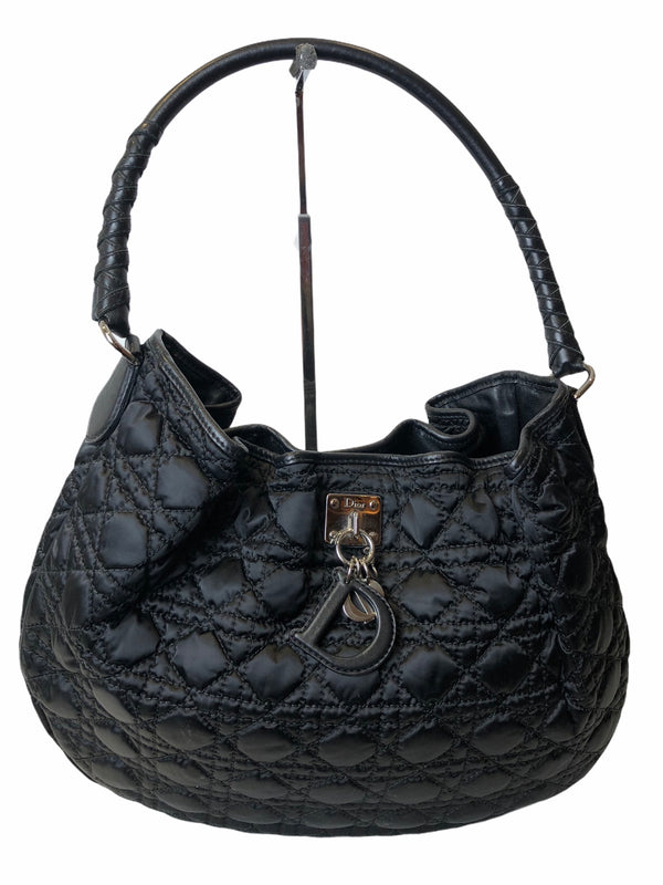 Christian Dior Black Quilted Nylon Shoulder Bag- As seen on Instagram