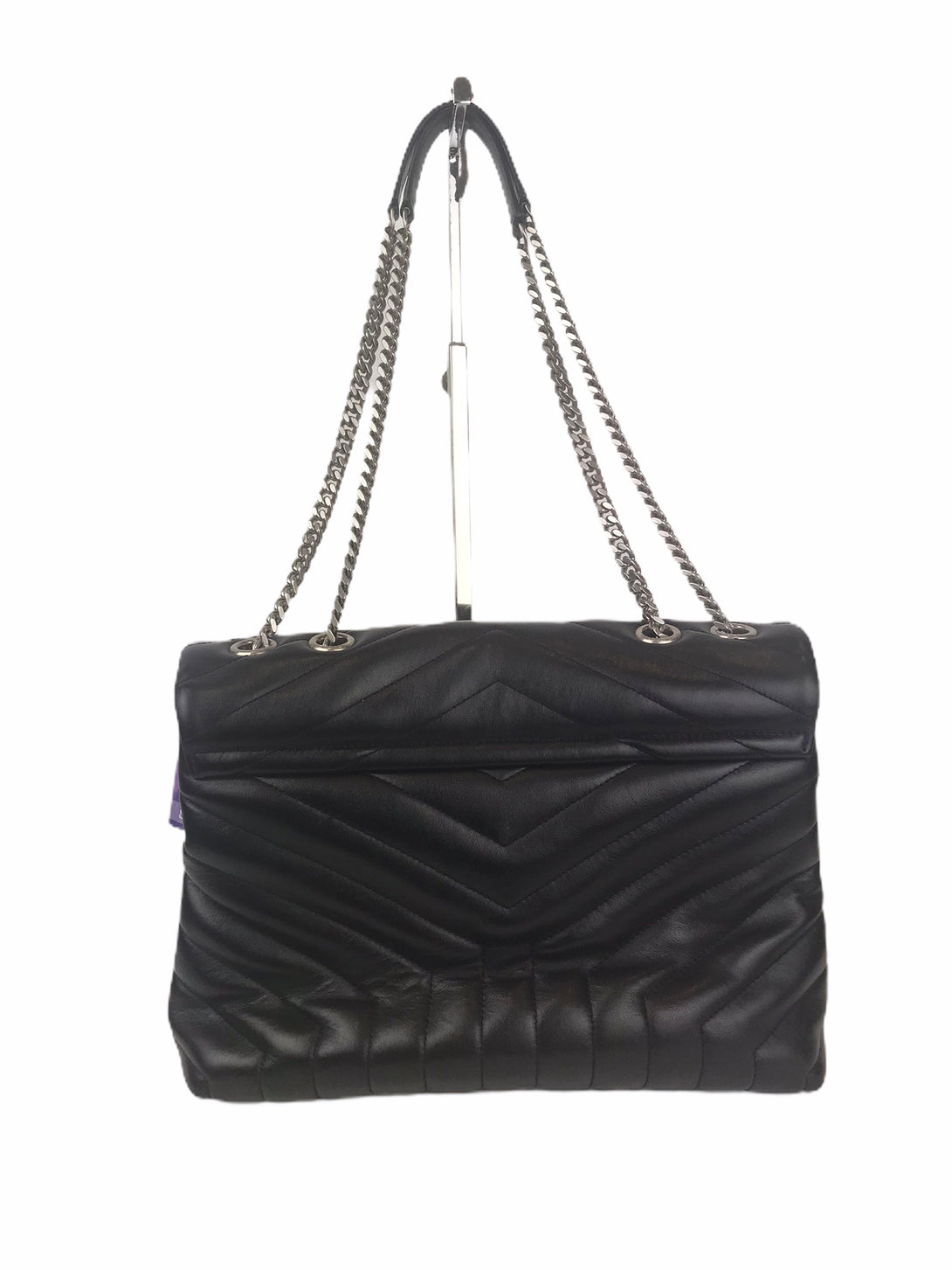 Saint Laurent Black Leather LouLou Shoulder Bag - As Seen on Instagram 23/08/2020 - Siopaella Designer Exchange