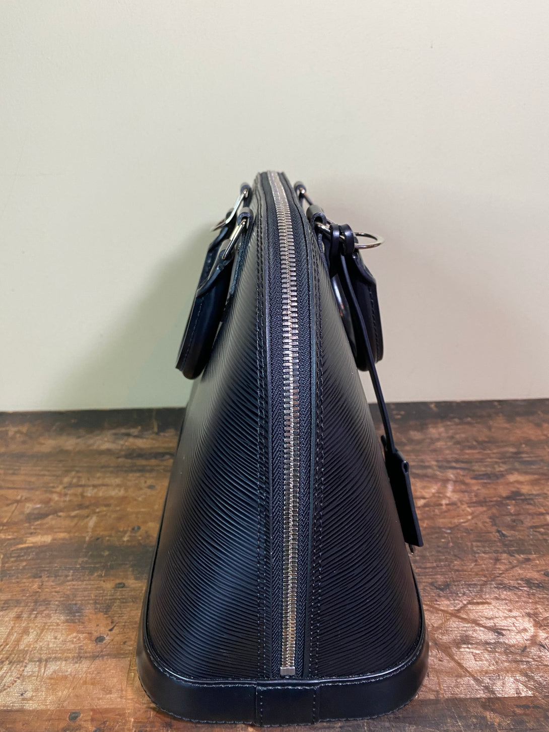 Louis Vuitton Black Epi Leather "Alma" PM Tote - Siopaella Designer Exchange