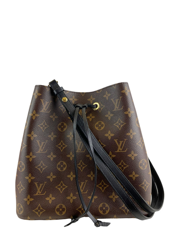 Louis Vuitton Monogram Canvas "NÉONOÉ" Bucket Bag w/ Crossbody Strap