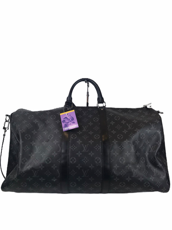 Louis Vuitton Black Monogram ‘Keepall 55’ - Siopaella Designer Exchange