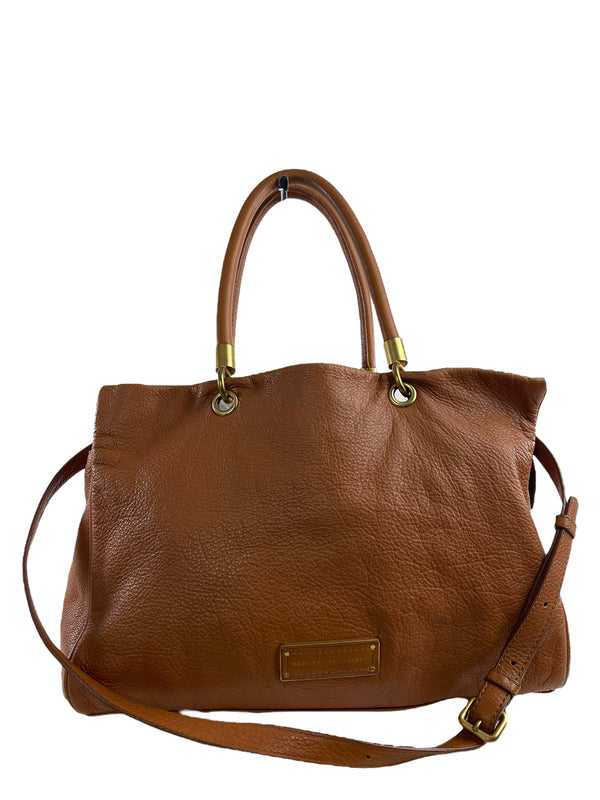 Marc by Marc Jacobs Tan Leather Tote With Crossbody Strap