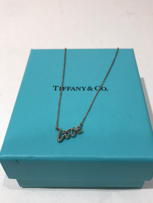 Tiffany & Co. Silver “Love” Necklace- As Seen on Instagram