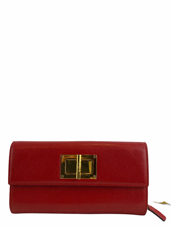 Tom Ford Red Leather Wallet