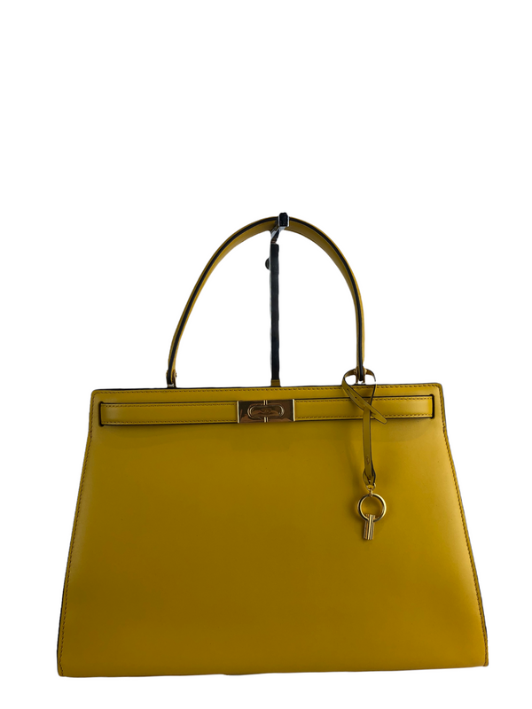 Tory Burch Yellow Leather Shoulder Bag