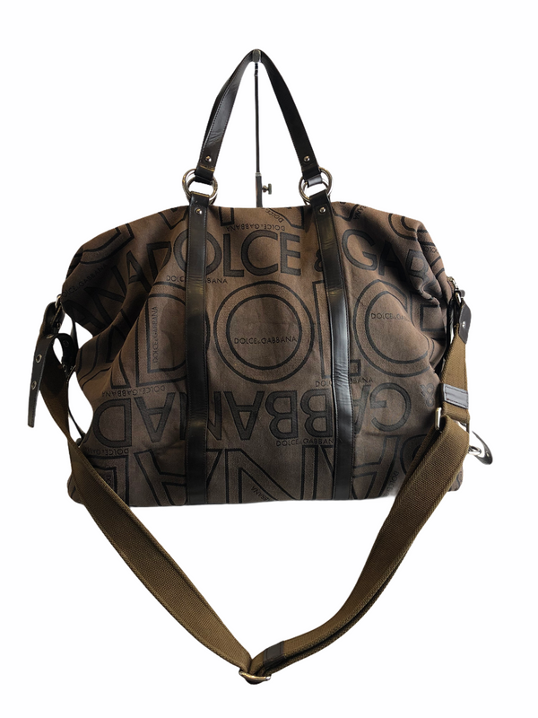 Dolce & Gabbana Brown Canvas Luggage Tote - As seen on instagram 17/03/21