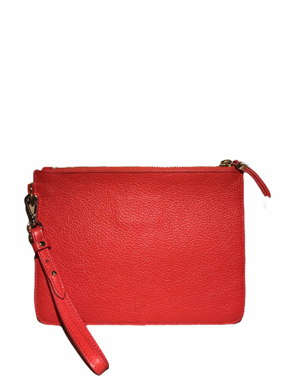 LK Bennett Red Leather Clutch - As seen on Instagram - Siopaella Designer Exchange