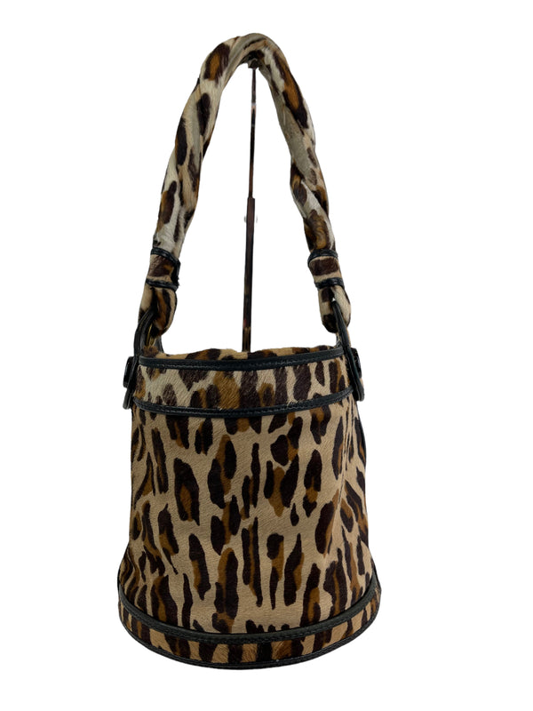 Fendi Cheetah Print Faux Fur Handbag