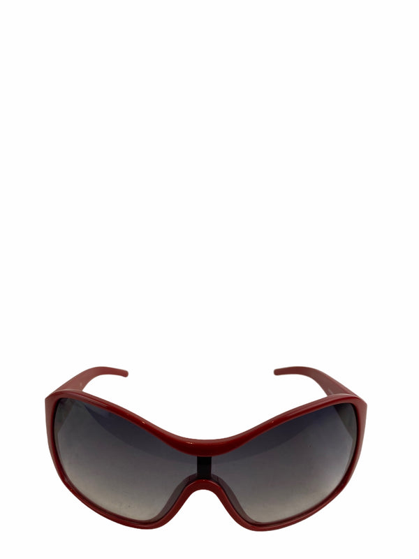 Dolce & Gabbana Red Wraparound Sunglasses