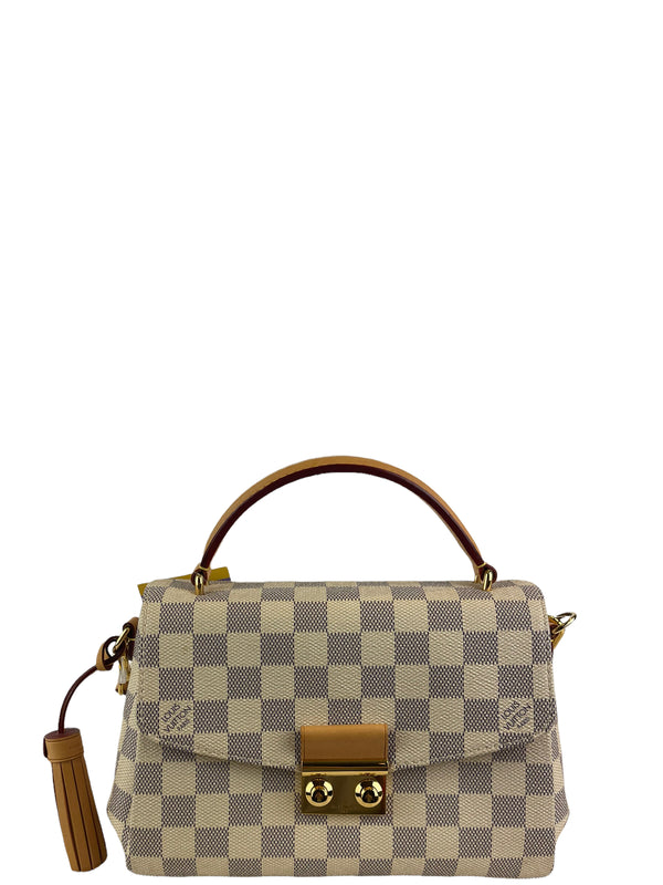 Louis Vuitton Damier Azur Canvas “Croisette” Crossbody ( As New - no honeying to leather)