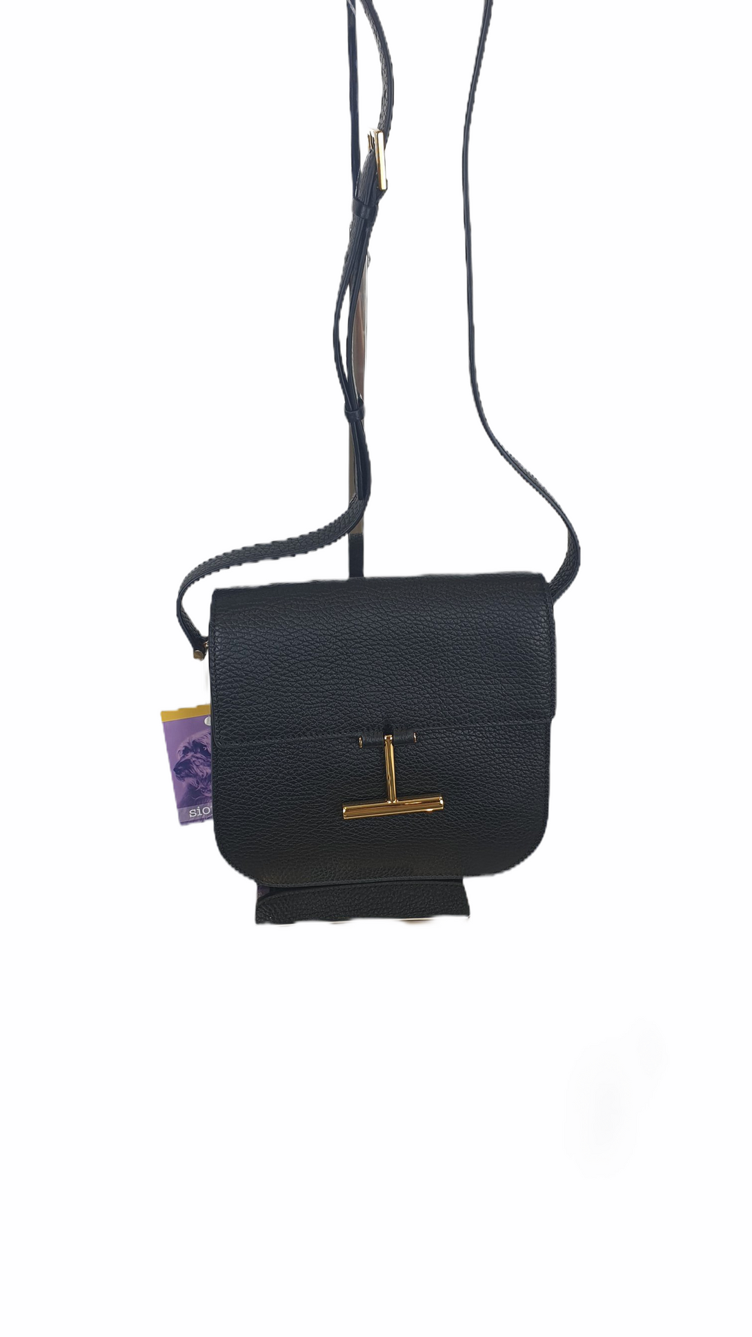 Tom Ford Black Leather "Tara" Mini Crossbody - Siopaella Designer Exchange