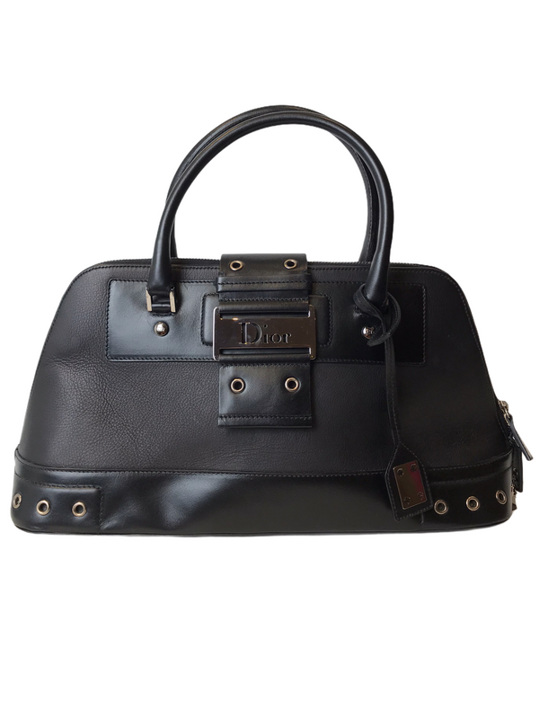 Christian Dior Vintage Black Leather Shoulder Bag - As Seen on Instagram 10/1/21