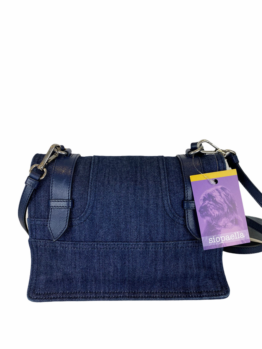 Prada Leather & Denim Shoulder Bag - As Seen On Instagram 09/09/2020 - Siopaella Designer Exchange