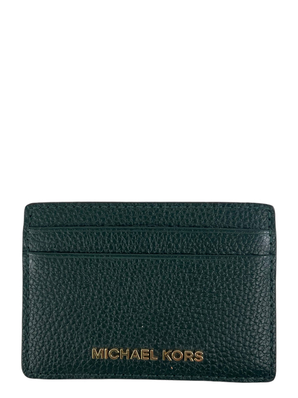Michael Kors Green Leather Cardholder