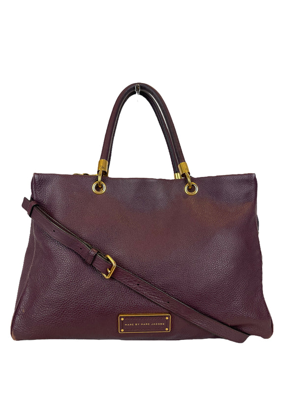Marc by Marc Jacobs Purple Leather Tote