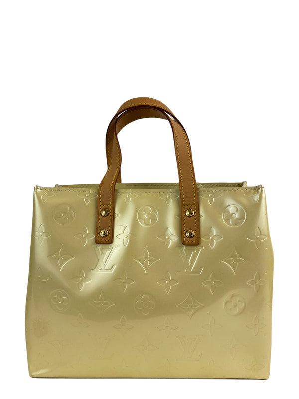 Louis Vuitton Champagne/Yellow Vernis Leather ‘Reade’ Tote